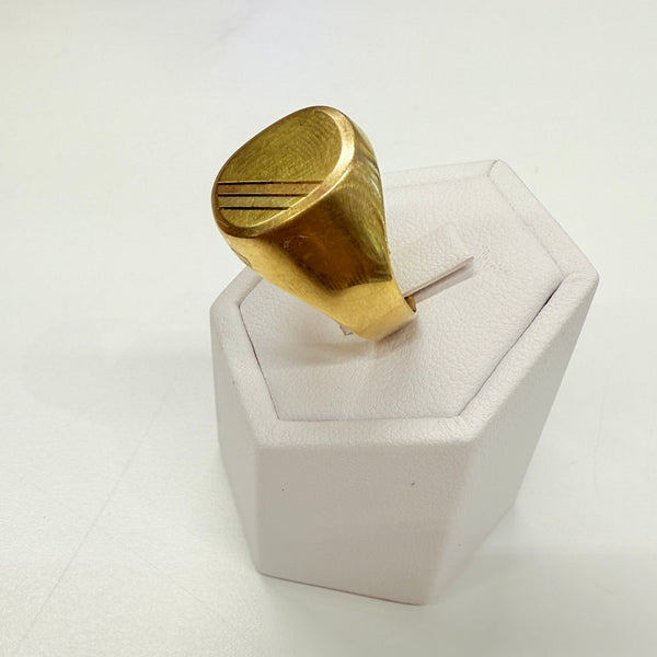 Chevalière en 3 ors 18k Taille-64