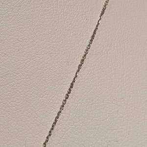 Collier en Or Blanc avec Diamants et Perle