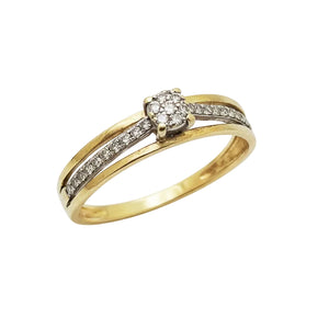 Bague solitaire en Or jaune - Taille 52 - 1.56G