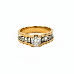Bague en Or jaune 18k - 4.40G - Taille 53