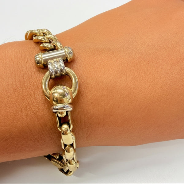 Bracelet en Or Jaune et Blanc 18K - 22.50 G