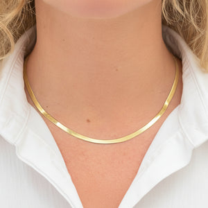 Collier Ras du Cou en Or Jaune 18k - 7.22 G
