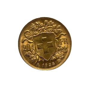 Pièce 20 Francs suisses en or 1935