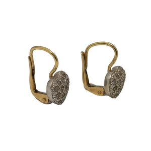 Boucle d'oreilles en Or Jaune/Blanc 18K - 3.97G