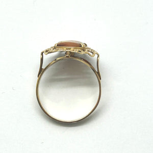 Bague Camée en Or Jaune 18 K