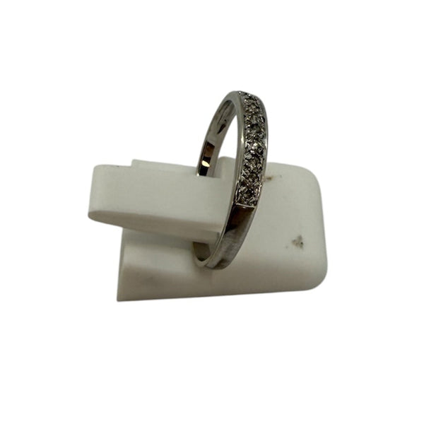 Bague Diamants Or Blanc 18K - 1.38 G - Taille 52