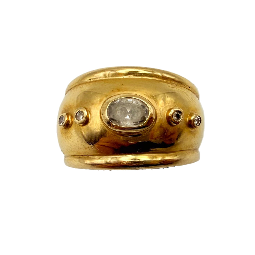 Bague en Or Jaune 18 Carats - Taille 56