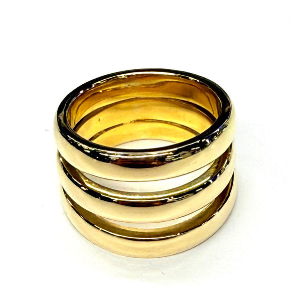 Bague en Or jaune 18K - Taille 53 - 19.48g