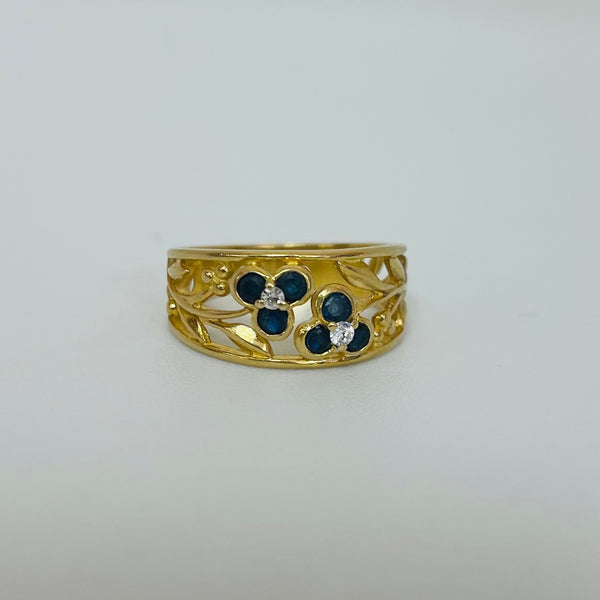 Bague en Or Jaune 18K Taille-55
