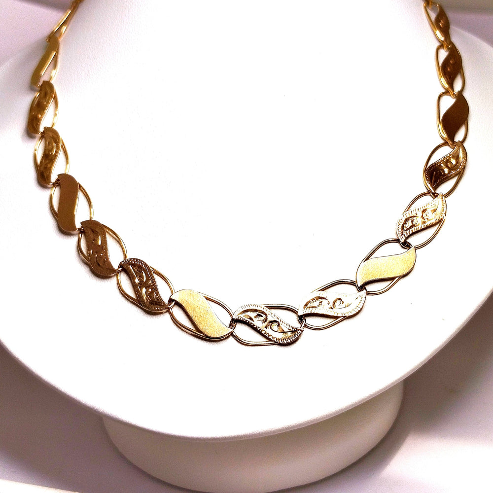 Collier Princesse en Or Jaune 18 K – Maille Fantaisie