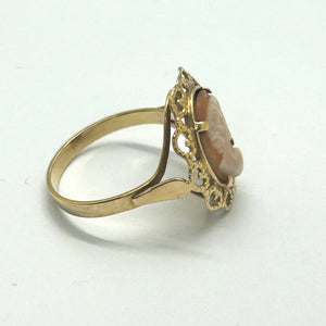 Bague Camée en Or Jaune 18 K