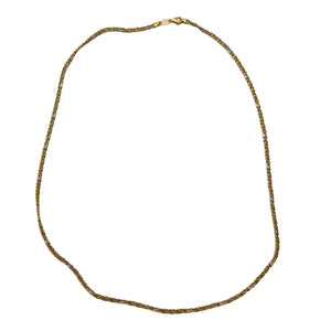 Collier Sautoir Or Jaune 18K Sans Pierres Figaro