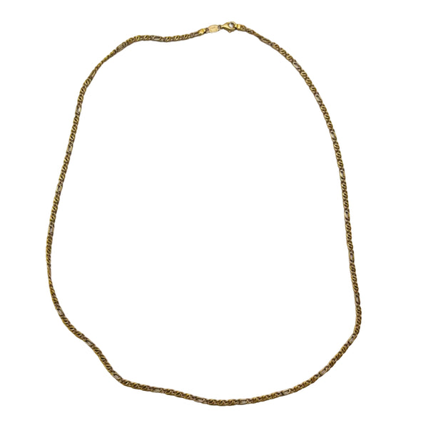 Collier Sautoir Or Jaune 18K Sans Pierres Figaro