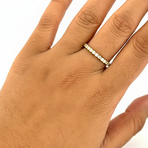 Bague Tour Complet en Or Jaune 18 K - Taille 42 - 2.40 G