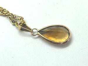 Pendentif Citrine Or Jaune 18K
