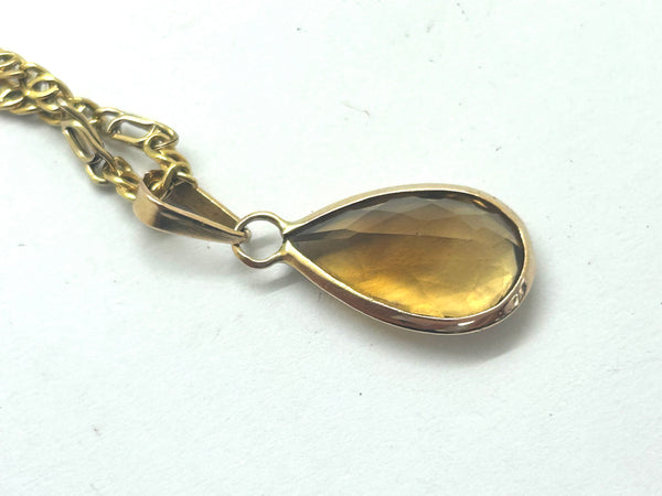 Pendentif Citrine Or Jaune 18K