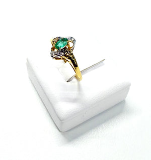 Bague Or Jaune et Blanc  18K 130 Grs - Taille 55