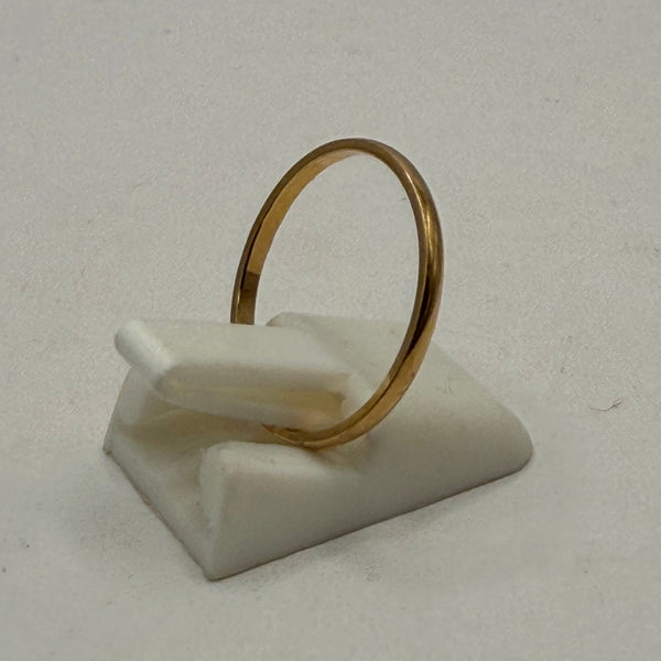Superbe Alliance en Or Jaune 18 K - Taille 54 - 1.12 G