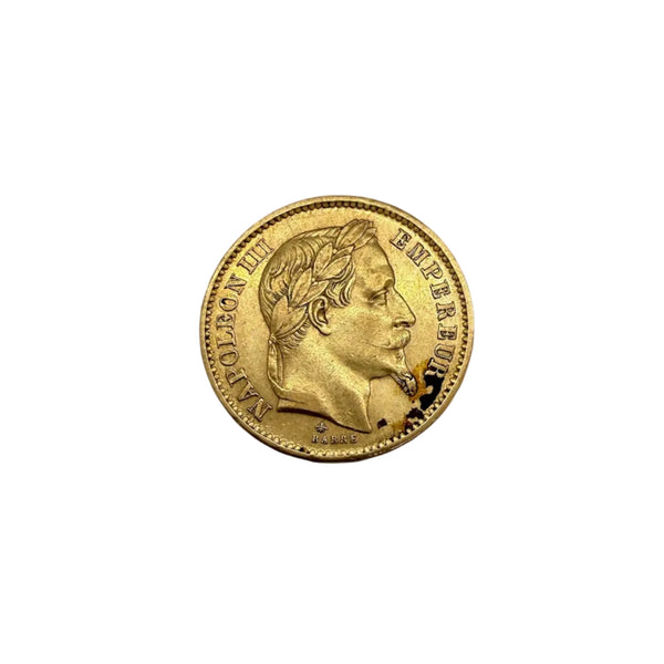 Pièce 20 Francs en Or jaune 20k - 6.43 G