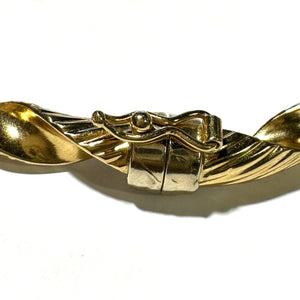Bracelet Jonc Torsadé Or 18 K