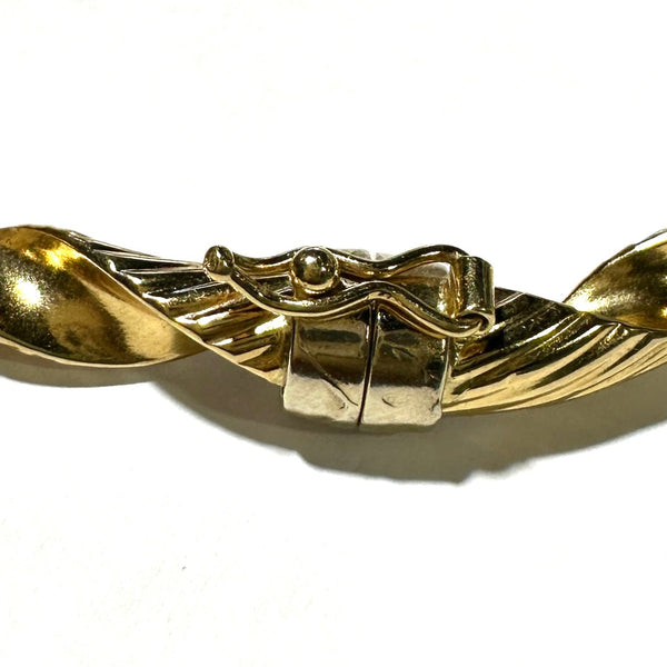 Bracelet Jonc Torsadé Or 18 K