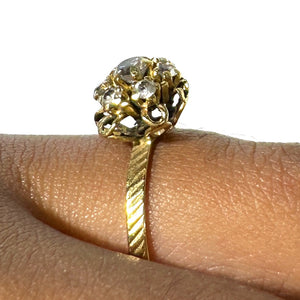 Bague en Or Jaune avec Oxyde de Zirconium