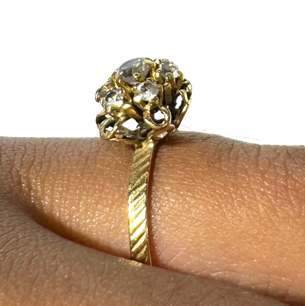 Bague en Or Jaune avec Oxyde de Zirconium