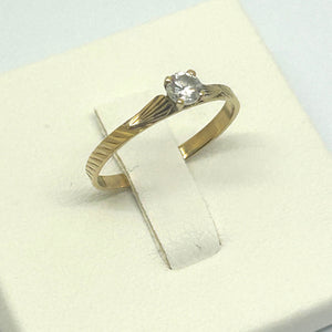 Bague en Or Jaune 18 carats - Taille 50