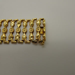 Bracelet Manchette en Or Jaune 18K 20.10 Grs