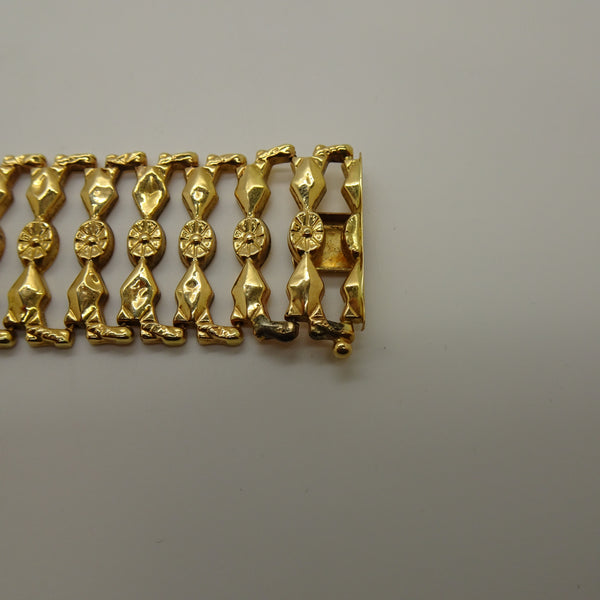 Bracelet Manchette en Or Jaune 18K 20.10 Grs