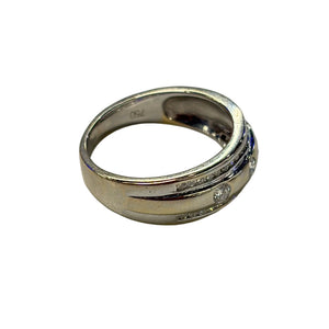 Jonc Or Gris 18k avec 37 Diamants