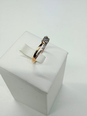 Bague en Or Rose 18k - 1.59 Grs - Taille 58