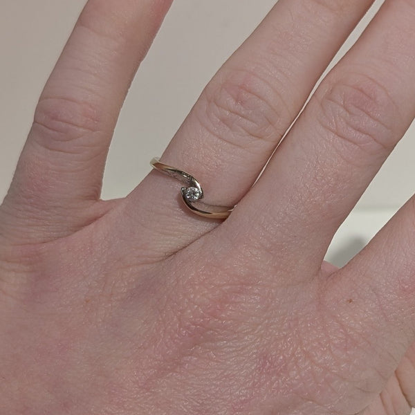 Solitaire en Or Blanc 18k - 1.95 G