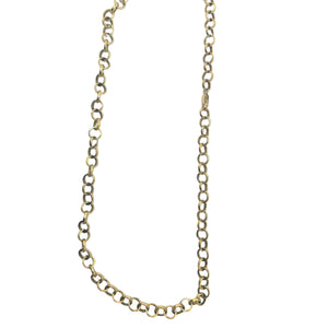 Collier Matinée Maille Jaseron en Or Jaune 18K