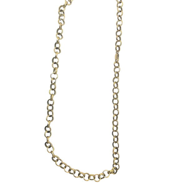 Collier Matinée Maille Jaseron en Or Jaune 18K
