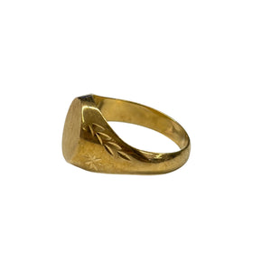 Bague chevalière en Or jaune 18K