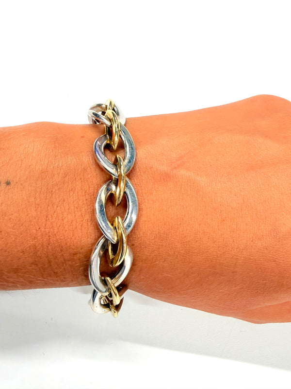 Bracelet Or Jaune et Blanc 18k - 21.27 G