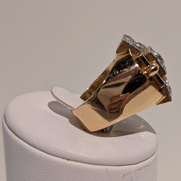Bagues en or jaune avec diamants