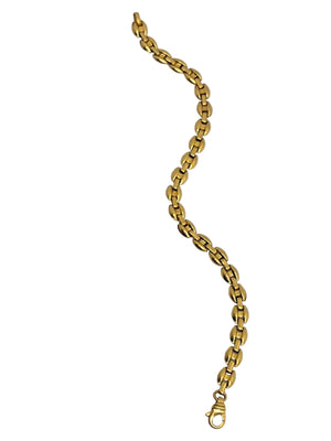 Bracelet Maille Grain de Café en Or Jaune 18 Carats