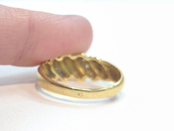 Bague croissant en or jaune 18 K - Taille 54 - 3.60 G