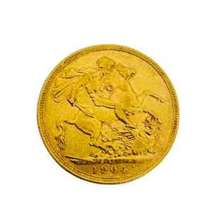 Pièce en or Edward VII de 1904 en très bon état