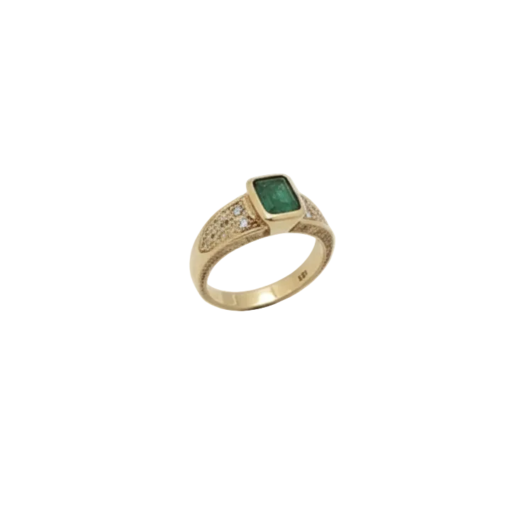 Bague en Or Jaune 18 K - Taille 54