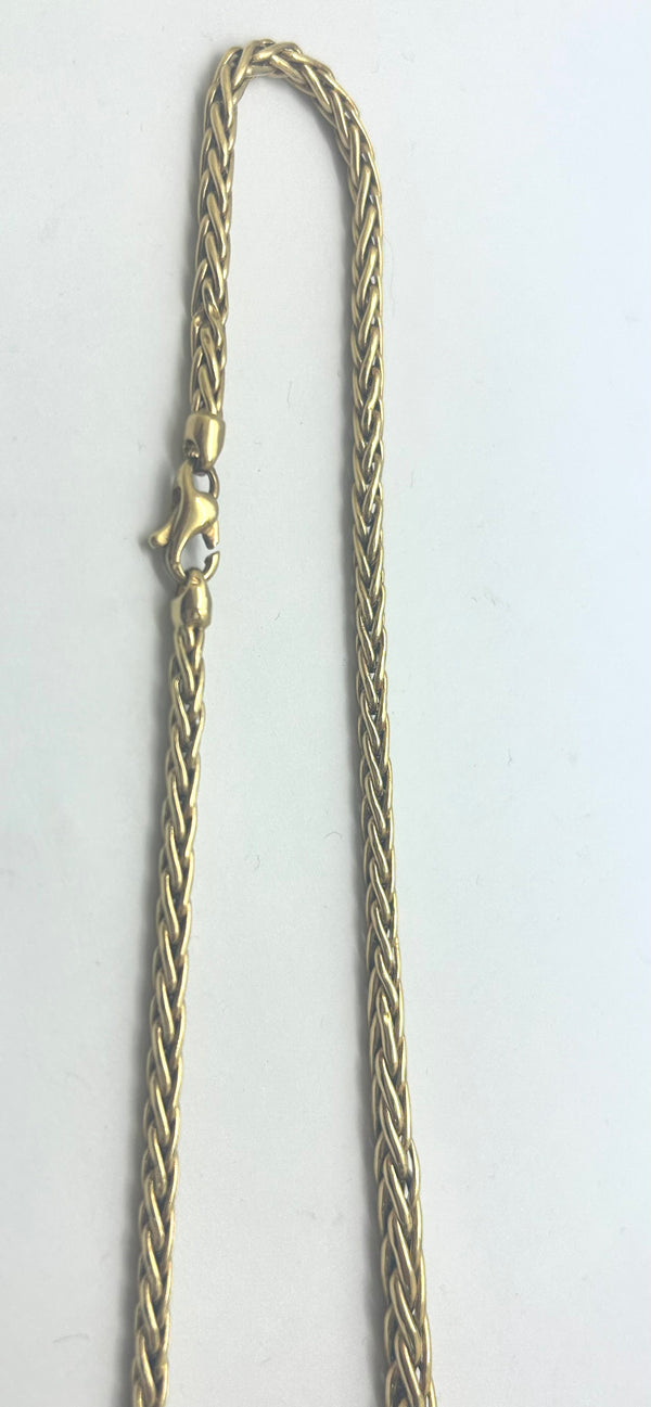 Collier maille palmier en or jaune 18 carats