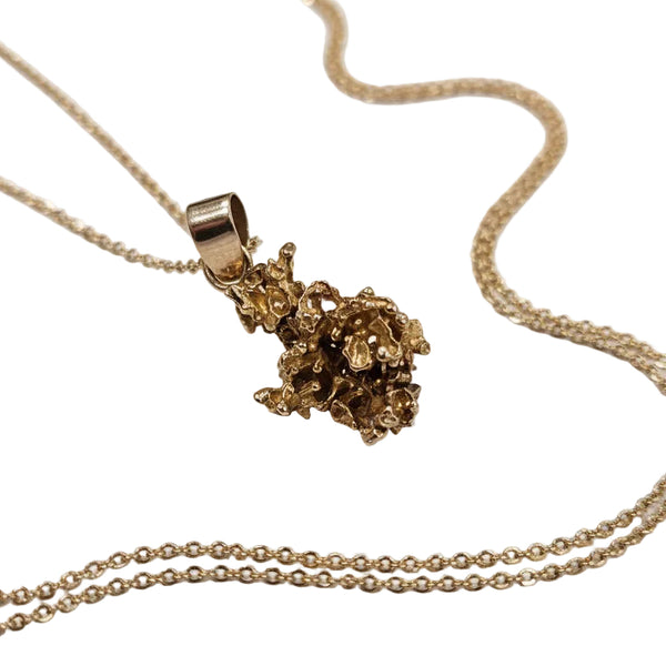 Pendentif en Or Jaune 999/1000 avec Pépite d'Or - 8.61gr