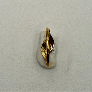 Bague en Or Jaune 18 Carats avec diamant et rubis 1.12 Grs Taille 53
