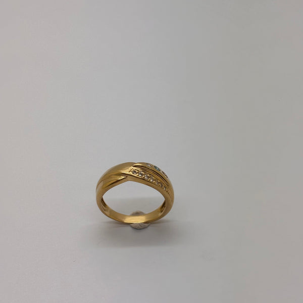 Bague Solitaire Or Jaune 18 Carats Taille-56