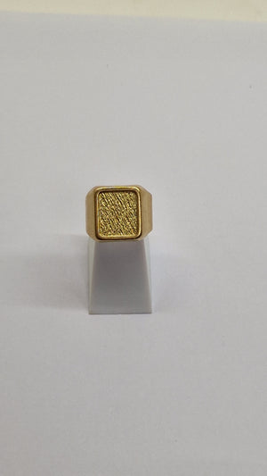 Bague Chevalière OR Jaune 750/1000 - Taille 61