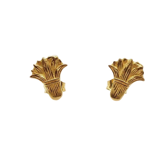 Boucles d'oreilles Art Déco en or jaune 18k - 1.61 G