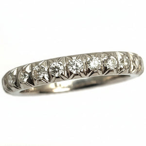 Alliance en Or Blanc Diamants 18K - 2Grs - T60
