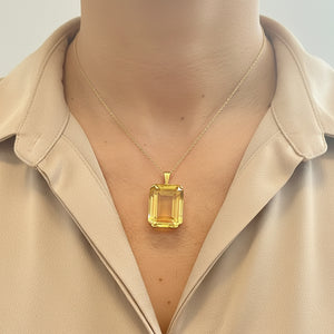 Pendentif en Or jaune 18K - Citrine - 21.74g